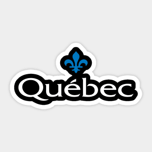 Quebec Growing Up Canadian Sticker